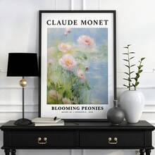 1pc Nghệ thuật vẽ nổi tiếng Claude Monet Bản in và áp phích Cổ điển Đầy màu sắc Sân trong Hoa Phong cảnh Biển Tranh vải Trang trí nhà Quà tặng Khung tùy chọn - Nhiều màu - Xem 42