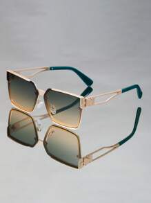 Neue Oversized quadratische Retro-Metallmodebrillen, vielseitig einsetzbar für Outdoor, Street-Style, Urlaub, Strand, Party, Lässig, Business, täglich, Festival, Party, minimalistisch, personalisiert, Brillen