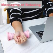 1 pieza Rodillo masajeador de pies de lujo y fácil de usar - 17cm * 7cm/6.7 pulgadas * 2.75 pulgadas, se adapta completamente a todos los tipos de pies, masajeador de pies de PVC para relajación muscular, yoga y soporte del arco, ejercitador de pies para entrenamiento muscular y recuperación de lesiones, equipo de fitness y yoga, adecuado para entrenamiento en casa - Multicolor - Ver 8