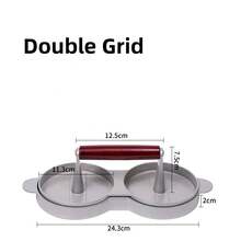 Non-Stick Hamburger Mold With Free Wax Patty Paper Sheets Burger Press Meat Beef Cheese Veggie Burger Maker For Grill Griddle BBQ Barbecue Hamburger Patty Maker With Wax Paper, Aluminum Burger Maker For Kitchen BBQ Grill