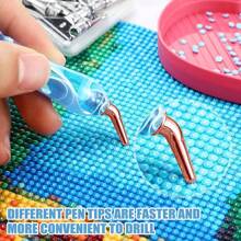Kit de puntas de bolígrafo para pintura de diamantes premium - 6/13 piezas de puntas de aleación para artesanía 5D - Herramientas metálicas versátiles, set de accesorios de repuesto perfectos para entusiastas de las manualidades