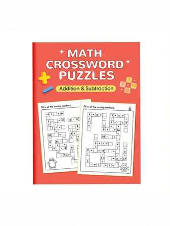 32 Pages A4 Math Addition & Subtraction Within 20, Grid Filling Arithmetic Practice Game, Daily Exercise