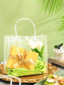 50 piezas Juego de bolsas de regalo transparentes de PVC a prueba de agua, 10 piezas, perfectas para regalos de boda, fiesta y festival de damas. Bolso transparente aprobado para estadios, ideal para conciertos, eventos deportivos y festivales. Bolsa transparente y a prueba de agua perfecta para verano, vacaciones y playa, bolsas de regalo de Navidad. - Multicolor - Ver 2