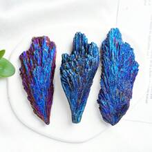 1 pieza Aura Piedra mineral de turmalina natural en bruto con clúster de plumas de colores arcoíris