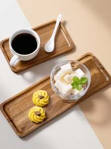 1pc Cheese Wooden Tray Multifunctional Storage Tray, Suitable For Cheese, Cookies, Bread, Hot Dogs, Cakes, Fruits, Etc., Suitable For Cafes, Bakeries, Homes, Restaurants, Kitchens, Parties, Dances, Offices, Father's Day Gifts, Mother's Day Gifts, Family Gifts, Halloween Gifts, Etc