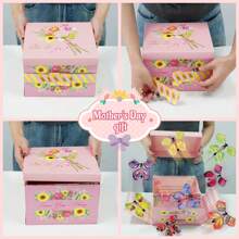 Caja de regalo en forma de cuadrado tipo Explosion Box 3D para empaquetar dulces y bocadillos, caja de papel para decoración de fiesta