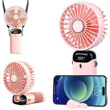 2025 NEW Handheld Fan, Combination Pack-White-Handheld Fan With 4000 MAh Battery Max 48 Hours Runtime,Pocket Fan Portable Battery Operated Or USB Powered Fan,5 Speeds,Mini USB Portable - Cầm tay - Xem 1