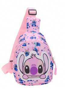 Sanrio 1pc Cartoon Casual Shoulder Bag, Small Backpack, Chest Bag, Lightweight & Cute Crossbody Bag - Suitable For Valentine's Day, Halloween, Thanksgiving And Birthday, Student Storage Bag, Backpack