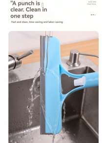 3 In 1 Multifunctional Window Cleaning Tool With Sprayer, Polypropylene (PP) Plastic, For Bathroom, Kitchen, Living Room, Bedroom, Toilet - Effective Squeegee For Mirrors And Windows