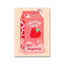 1 幅帆布画抽象彩色图片游泳池艺术海报印刷浪漫女孩饮料牛奶蛋糕客厅家居装饰可选画框 - 彩色 - 查看 46