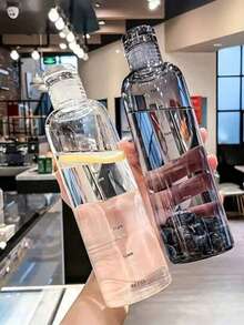 1pc High-Quality Portable Large Capacity Plastic Water Bottle Cup For Women - Multicolor - View 1