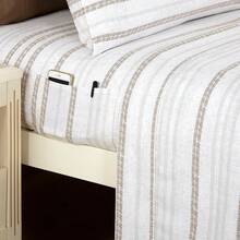 Elegant Comfort, Softest, Coziest 6-Piece Sheet Sets! 1500 Hotel Quality Luxurious Wrinkle Resistant Damask Stripe Bed Sheet Set, Black - Bedding 2025 - 崔西.萊寧 - 查看 8