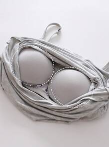 3pcs Women Seamless Camisole Vest Tops, Padded Bra With Spaghetti Strap, Multi-Color