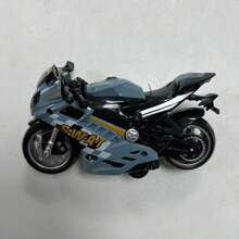 1 pièce Moto de jeu de simulation sonore et lumineuse à inertie pour bébé, modèle de voiture à effet sonore et lumineux, jouet pour enfant de 3 ans, cadeau, retour à l'école