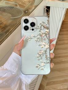 简约白色花卉图案 TPU 时尚手机壳 1 件装 白色花卉图案透明防滑防摔 TPU 手机壳 兼容 Galaxy S25 Ultra、S24 Ultra、S22、S21 Ultra、S21 FE 5G、S23、S23+、S23 Ultra、S24、A13 5G、A22 5G、A33 5G、A53 5G、A52 5G、Pixel 6a、Pixel 7、Pixel 8 防水防震防刮 春季礼物 春日周年纪念 - 彩色 - 查看 3