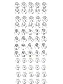 30pcs Gems Rhinestone Twister Hair Studs Set Rhinestone Spiral Pearl Flower Jewels Hair Pins Sticks For Wedding, Bridal, Prom, Party And Special Occasion (Rhinestone&Pearl&Flower) Hair Clips Claw Clips Hair Claws Hair Slide Hair Barrettes, School Stuff - Multicolor - View 13