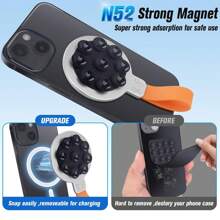 1 Stück Magnetische Silikon Saugnapf Handyhalterung, rutschfester Freisprechhalter, kompatibel mit Smartphones. Kompatibel mit iPhone, Android Telefon, Geschenk zum Geburtstag, Familie, Freunde Handyzubehör