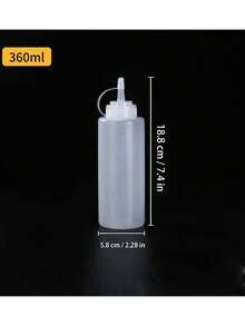 1PC 挤压酱料瓶，多种规格带刻度和盖子，沙拉瓶，番茄酱挤压瓶，尖嘴瓶