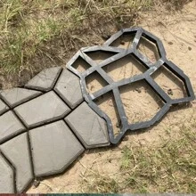 1 pièce Moule réutilisable pour pierre de passage, moule en plastique pour béton de 34,98 x 34,98 cm, pierre de passage DIY pour allées, pelouses, jardins, moule à ciment de pavage sans électricité