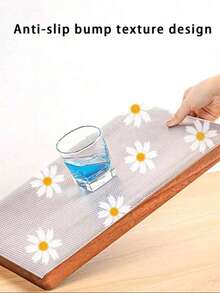 2 Roll Daisy Shelf Liner For Kitchen Cabinets,Non-Adhesive Drawer Liner,Non-Slip Refrigerator Liner,EVA Waterproof Fridge Pad Cupboard Mat Easy Placemats. ,Dehumidifier For Home - Multicolor - View 8