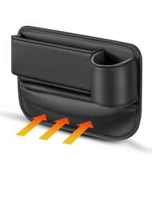 1个多功能汽车座椅缝隙储物盒，带杯架，汽车中控台储物盒，女士收纳盒，旅行必备，宿舍用品，秋季装饰 - 彩色 - 查看 9