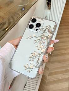 简约白色花卉图案 TPU 时尚手机壳 1 件装 白色花卉图案透明防滑防摔 TPU 手机壳 兼容 Galaxy S25 Ultra、S24 Ultra、S22、S21 Ultra、S21 FE 5G、S23、S23+、S23 Ultra、S24、A13 5G、A22 5G、A33 5G、A53 5G、A52 5G、Pixel 6a、Pixel 7、Pixel 8 防水防震防刮 春季礼物 春日周年纪念 - 彩色 - 查看 4