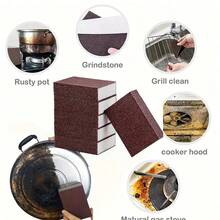 3pcs Magic Sponge Erasers: Easily Clean Stoves, Pots And RVs With Diamond And Silicon Carbide Brushes! - Brown - View 9