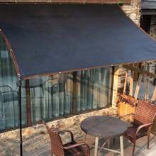 Tela opaca de color café al 50%, tela de malla resistente al agua de 10 x 20 pies con lazo, toldo de protección solar para jardín, cubierta anticongelante y opaca para plantas, invernadero, cobertizo para perros, terraza, tomates