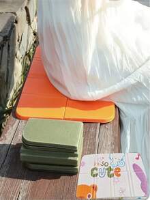 1 件便携式可折叠户外座垫 - 轻质透气 PE 泡沫，防水设计，适合露营、钓鱼、徒步旅行、音乐节、野餐和花园使用，露营配件 - 彩色 - 查看 3