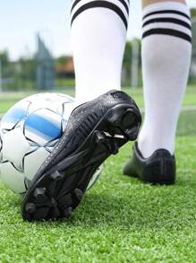 Men Football Outdoor Sports Student Professional Competition Training Shoes Long Spikes Shoes Exam Special Go With Leggings