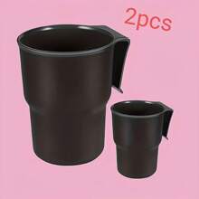 1/2pcs Adjustable Car Cup Holder Expander - Multi-Position Drink Organizer With Vent Clip & Door Mount, Universal Fit Beverage Holder For EV/Sedan/SUV