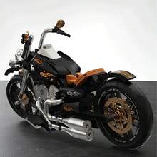 445 Pieces Of Motorcycle Building Blocks, Cake Decorations, Desk Decorations, Christmas/Halloween/Birthday Gifts, Suitable For People Aged 14 And Above