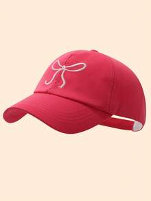 Bow Decor Girls' UV Ion Sun Hat, Kids Fashion Visor Cap, Half-Brim Princess Summer Sun Hat - Multicolor - View 10