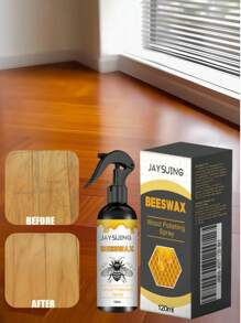(120 ml) 1 pezzo/2 pezzi Lucidante per mobili spray a base di cera d'api, detergente per legno, lucidante per pavimenti in legno - per salotto, cucina e mobili in legno.Il nostro spray naturale a micro cera d'api rimuove con facilità anni di accumulo di cera e sporcizia, nutrendo e valorizzando la bellezza dei tuoi mobili in legno.