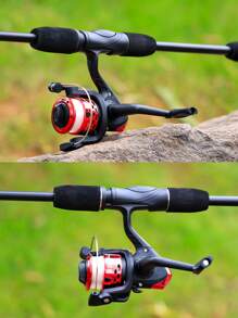 SOUGAYILANG 3BB Foldable Fishing Reel - 5.2:1 Gear Ratio, Interchangeable Handle, Stainless Steel Shaft & Precision Ball Bearings