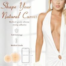 3 Pairs Cakes Nipple Covers No Show Sticky Nipple Pasties For Women Silicone Reusable Adhesive Breast Petals