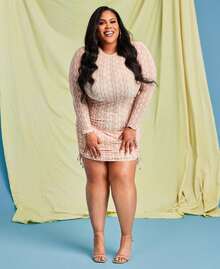 Nina Parker  Plus Size Printed Side Ruched Dress - Multicolor - View 1