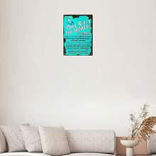 20.32厘米 X 30.48厘米 复古游泳池规则金属标牌 - 复古游泳警告锡装饰，壁挂式户外趣味标牌，适合家庭和花园，款式随机 - 彩色 - 查看 4