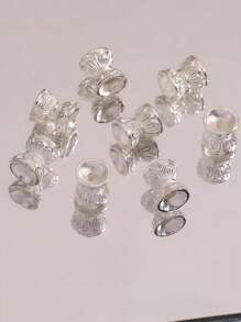 30/100Pcs, Double Sided Lotus Flower Base Accessories.Not Easy To Lose Colour And Allergy.Great For Making Necklaces, Bracelets, Earrings, Beads, Ladies Jewellery.Make Ladies Jewellery With Your Own Characteristics.Beads,Beads For Jewelry Making,Jewelry Making Supplies,Spacer Beads,Bracelet Beads,Beads For Bracelets,Charms,Bead Spacers.Birthday Parties , Adult Craft Supplies.Bead Parts.Decorative Components