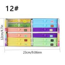 Set de 12/24/48/60 piezas de bandejas y cajas de almacenamiento para pintura de diamantes, juego de herramientas y accesorios para pintura de diamantes, cajas de almacenamiento para cuentas de manualidades DIY, mejor conjunto de regalos para amantes del arte de la pintura de diamantes