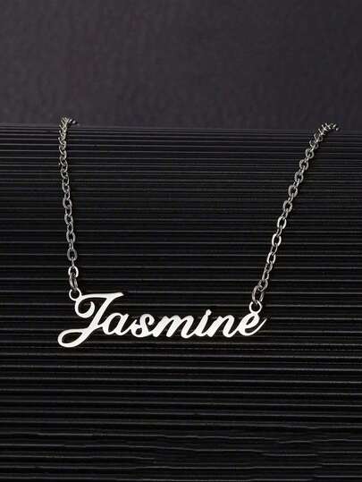 1pc Personalized Name Stainless Steel Neck Accessories, Old Money Custom, Friends For Anniversaries, Soccer Mom, For Weddings Valentines, For Birthdays