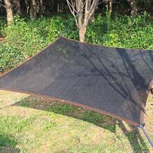 Tela opaca de color café al 50%, tela de malla resistente al agua de 10 x 20 pies con lazo, toldo de protección solar para jardín, cubierta anticongelante y opaca para plantas, invernadero, cobertizo para perros, terraza, tomates
