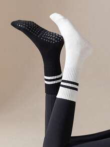 Pilates Socks With Grips For Women Yoga Socks Non Slip Socks Of 4pairs
