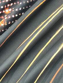 Men's Fashion Geometric Lines And Cross Print Short Sleeved Zipper Lapel Shirt For Summer Daily Use - Màu sắc hỗn hợp - Xem 5