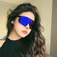 1 副时尚多彩大框户外运动护目镜，成人防风防沙徒步护目镜，山地自行车骑行护目镜和驾驶护目镜 - 彩色 - 查看 9