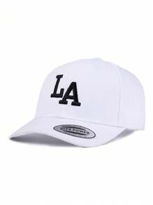 1pc,Women's Letter LA, Los Angeles, 3D Embroidered Baseball Cap,Baseball Game Fits,Basketball,Fall Fits,Sports Style,American Spirit,90's Outfit,Bright Colors For Men And Women,Sports Hip-Hop Cap, Adjustable Outdoor Sun,Protection Casual Cap For Spring & Autumn Travels, Parties And Beach,Y2k Style Youth Hat