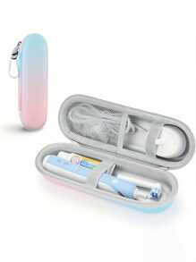 1pc Universal Toothbrush Travel Case, EVA Electric Toothbrush Travel Box - Shockproof And Waterproof Storage Box, With Large Storage Capacity, Can Store Toothbrushes, Heads, Chargers And Accessories -, Non-Food Contact, Suitable For Storing And Protecting Your Toothbrushes During Travel And Business Trips