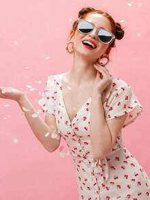 夏季女士太阳镜超大时尚猫眼太阳镜，带镜面偏光镜片，防眩光紫外线保护，金属镜腿