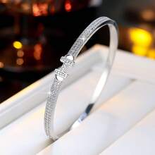 1 件优雅奢华时尚女士合成锆石手链，适合日常佩戴 - 手鐲 - 查看 11