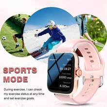 MixtataDi Smart Watch, Wireless Calling /Dial, Multi -Sport Mode, Calling Reminder And Rejection, SiMs Reminder, Custom WallpaperFor IOS/Andriod - Silver - View 3